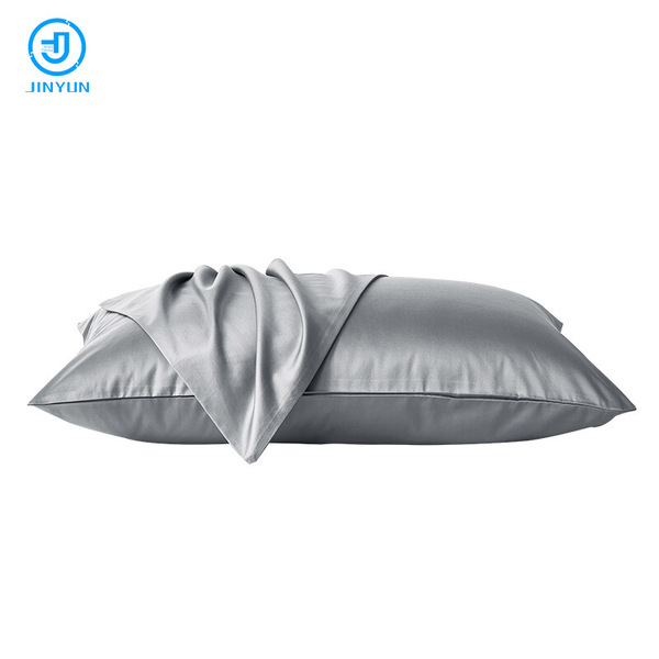 Double-sided silk solid color breathable pillowcase
