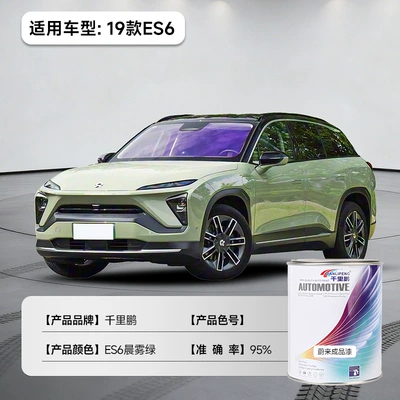 Suitable for Nio Finished Paint, Acrylic Anti-Rust Car Paint, Car Refurbishment, Color Change, Repair Paint, Canned Metallic Paint (Avtomobil boyası) - morning-mist-green-nio-19-models-es6-1lcan-liquid-paint