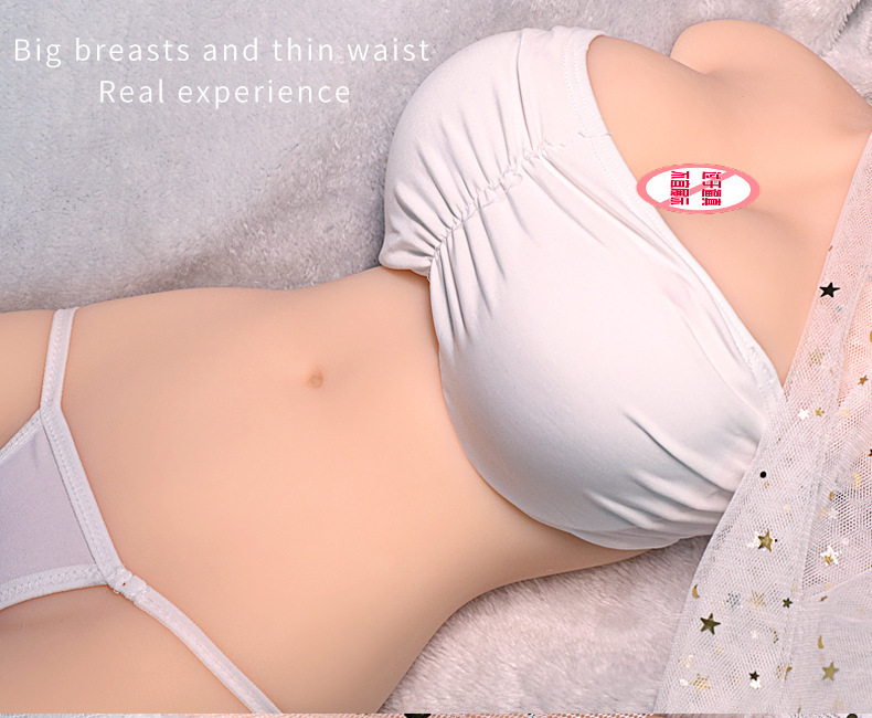 Half-Body TPE Adult Doll with Internal Skeleton, Manual Simulation Male Masturbation Device, Flesh Tone — detail image 1