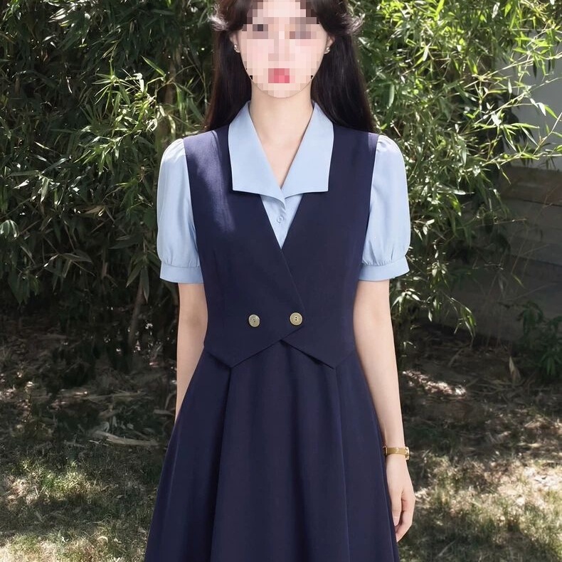 Formal Dress Skirt Outfit for Teachers, Petite Women, Formal Interview Professional Suit, Commuting Suit Dress, Women's Summer Occasion Wear
