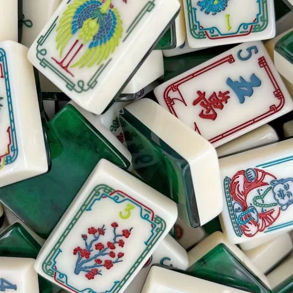 (Ready to ship) Jade White Buddha supply for export, American-style mahjong, American mahjong, acrylic double mahjong