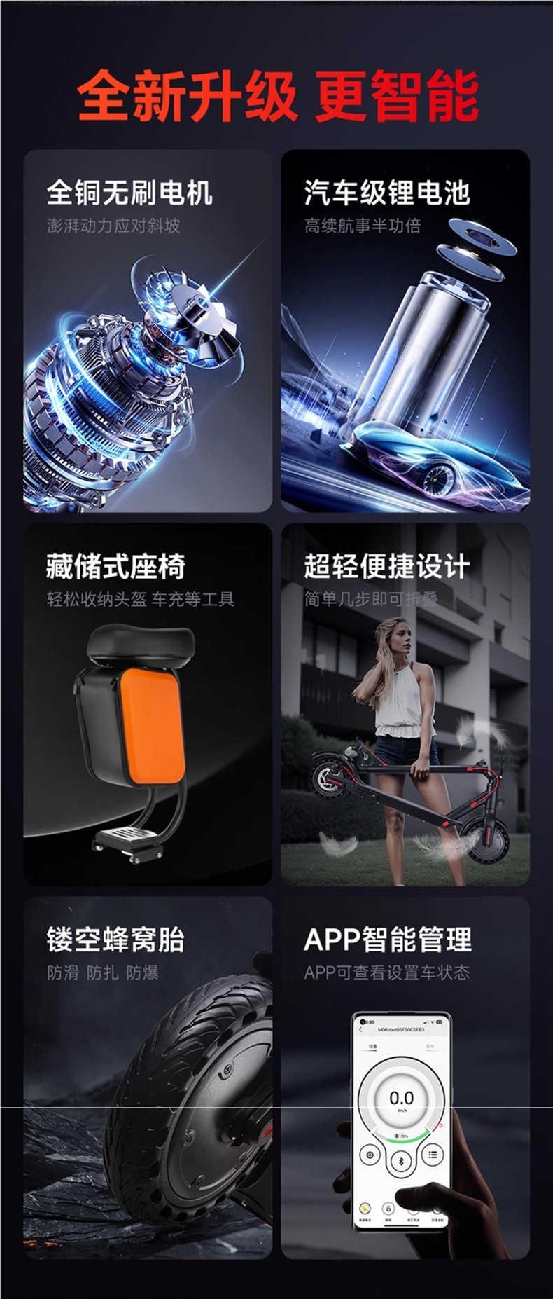 Electric Scooter Folding Electric Station Riding Mini Two-Wheeled Mobility Adult Lightweight Portable Small Work Electric Scooter