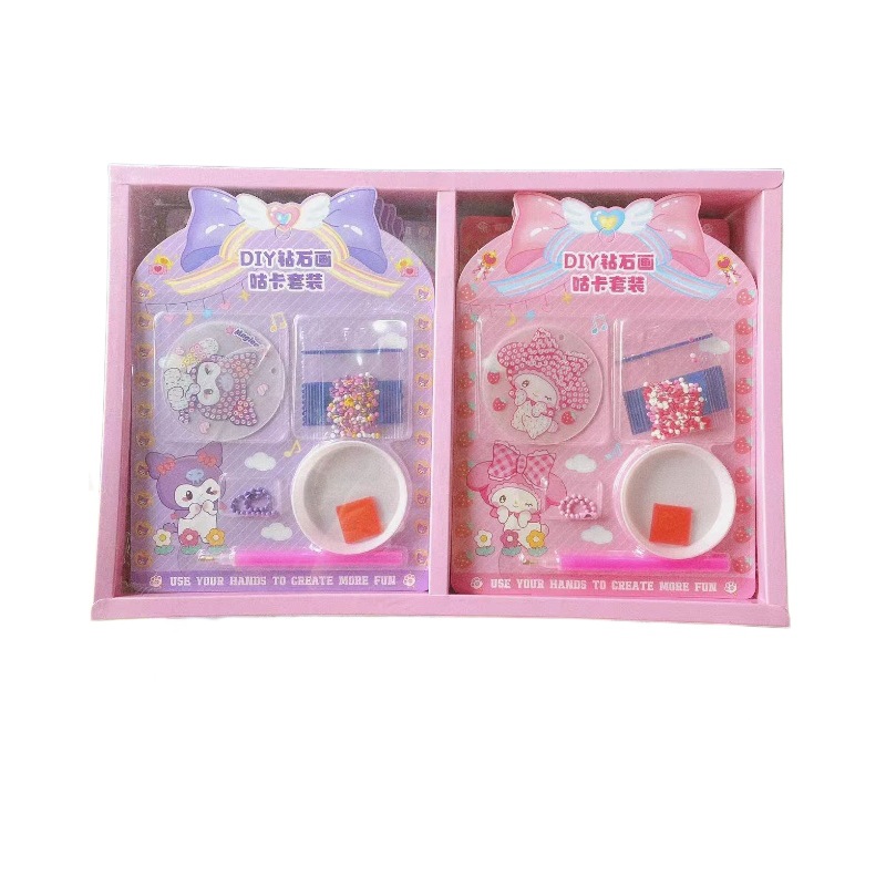 새로운 DIY 다이아몬드 페인팅 GOO 카드 세트 소녀 수제 다이아몬드 페인팅 GOO 카드 작은 펜던트 선물 GOO 플레이트 플레이