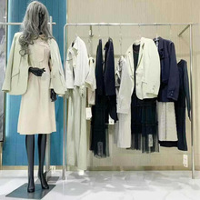 杭州一线品牌钡禾Beihe25秋潮流时尚休闲连衣裙上衣女装折扣批发