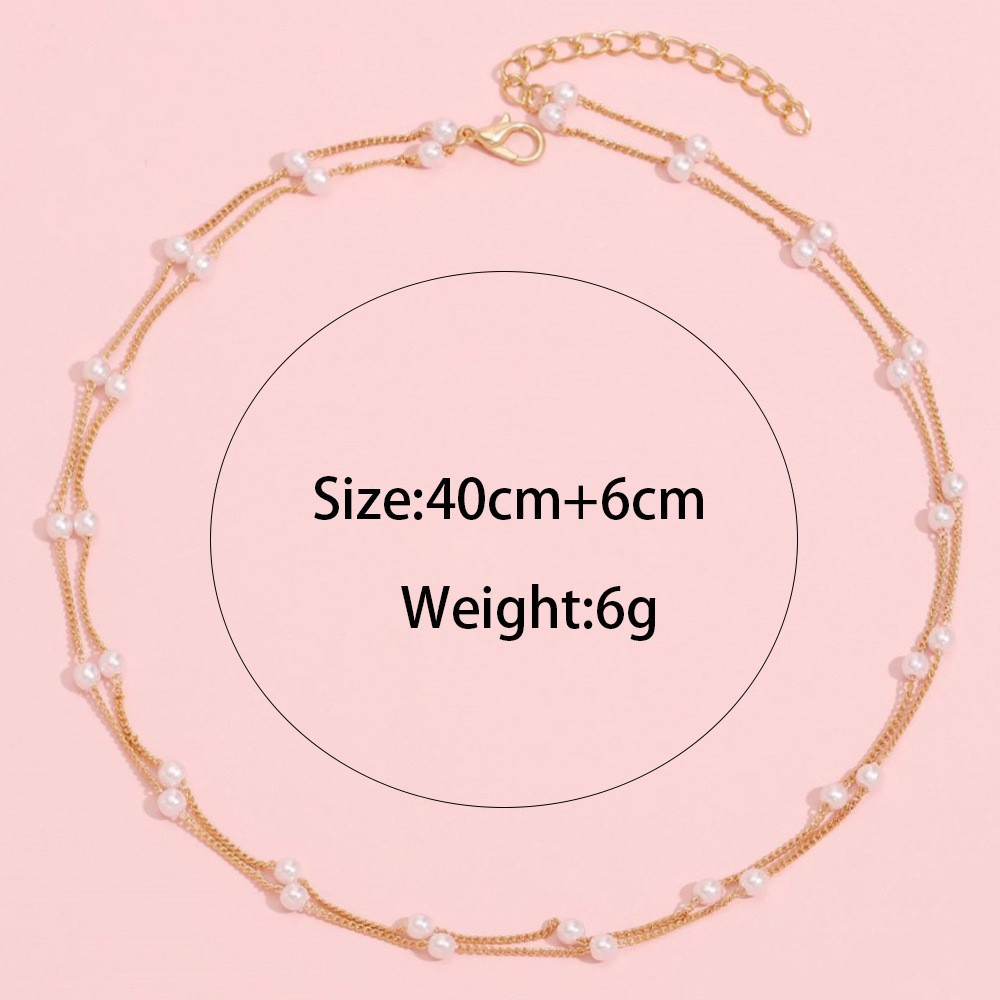 Collana girocollo con perle per donna, gioiello di design niche_voghion.com