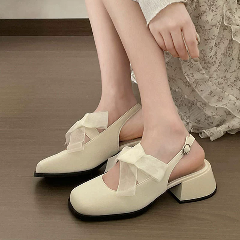 Sandals, footwear, summer high suitable with a skirt, shoes, french style, 2025 years