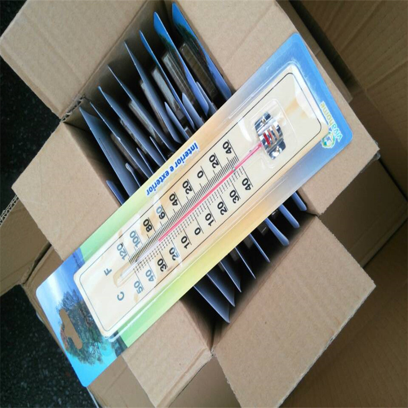 木头温度计室内温湿度水温计木柄玻璃棒家具用品礼品