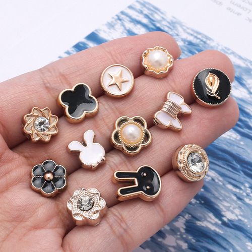 Light-proof buttonless seamless shirt button invisible pin buckle ornament accessory fragrance button buttonless detachable fastener