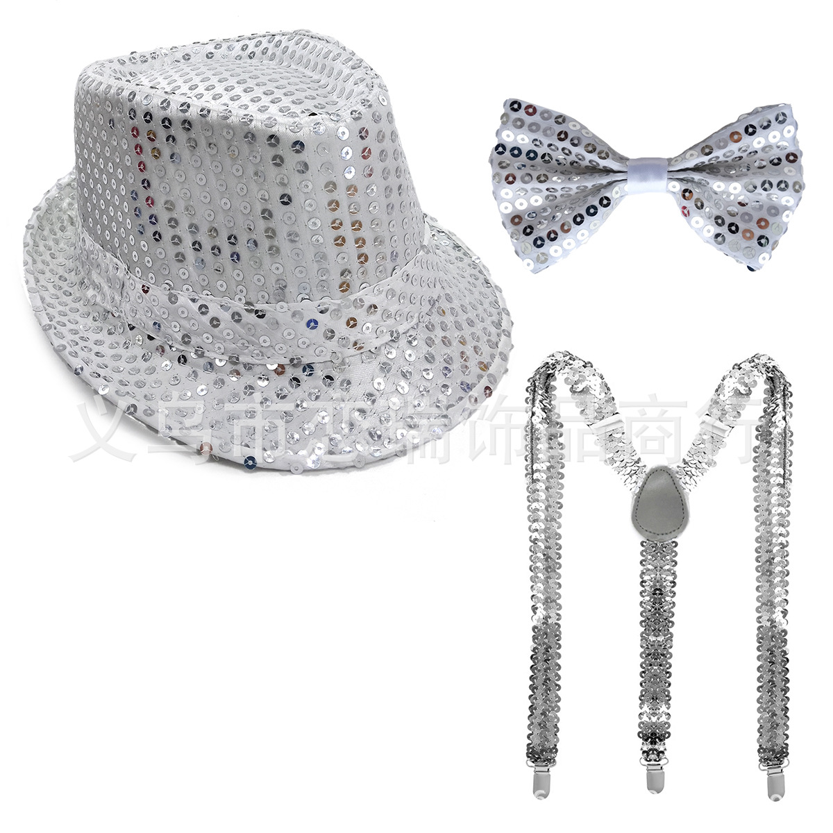 70s DISCO espectáculo accesorios esquinilla sombrero corbata guantes cinturón hombre conjunto Xiaoyin TEMU en stock