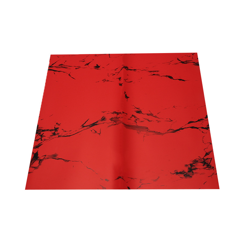 Huaxi comercio exterior transfronterizo mayorista oro lujo papel impermeable mármol oro papel de flor florista papel de embalaje