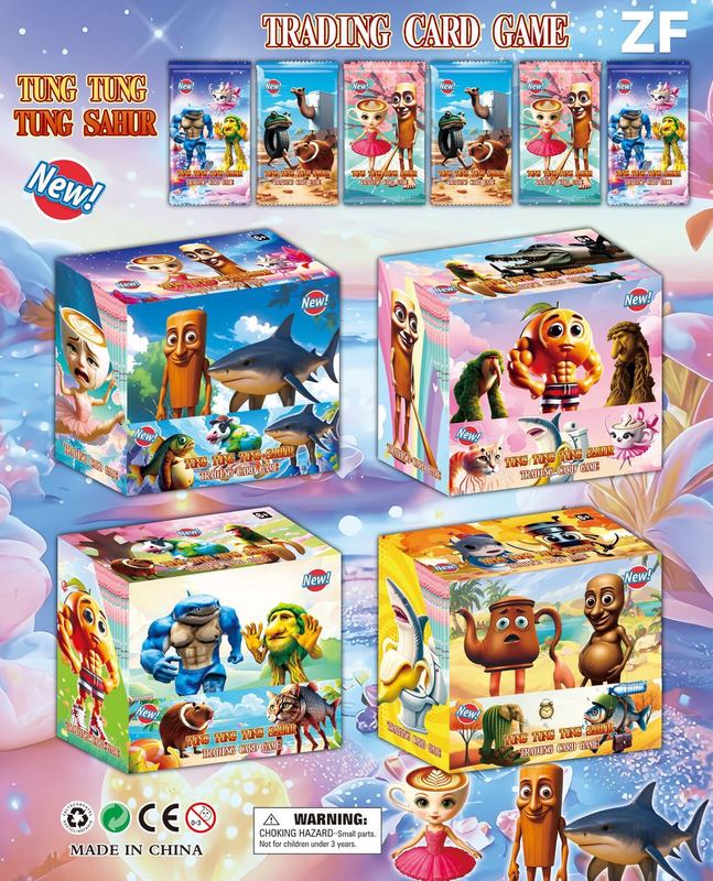 新しい外国の山と海の経典カード、レアカードの箱、アメリカンウッドスティックマンレーザーフラッシュカード、子供のおもちゃのフルセット|undefined
