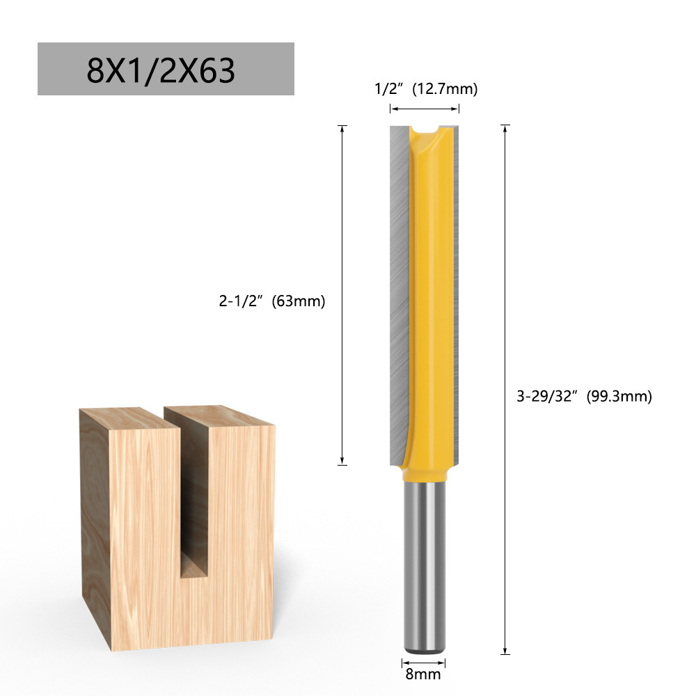 Cuchillo recto alargado de 8 manijas cuchillo de ranurado cuchillo recto de doble hoja cuchillo recto alargado cortador de la máquina de corte de carpintería