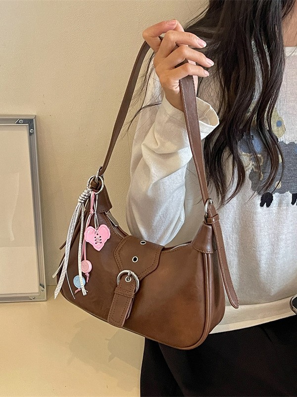 Comercio exterior de alto valor exterior bolso de bolsillo portátil de estilo extranjero personalidad femenina nicho simple versátil lujoso bolso de hombro ligero