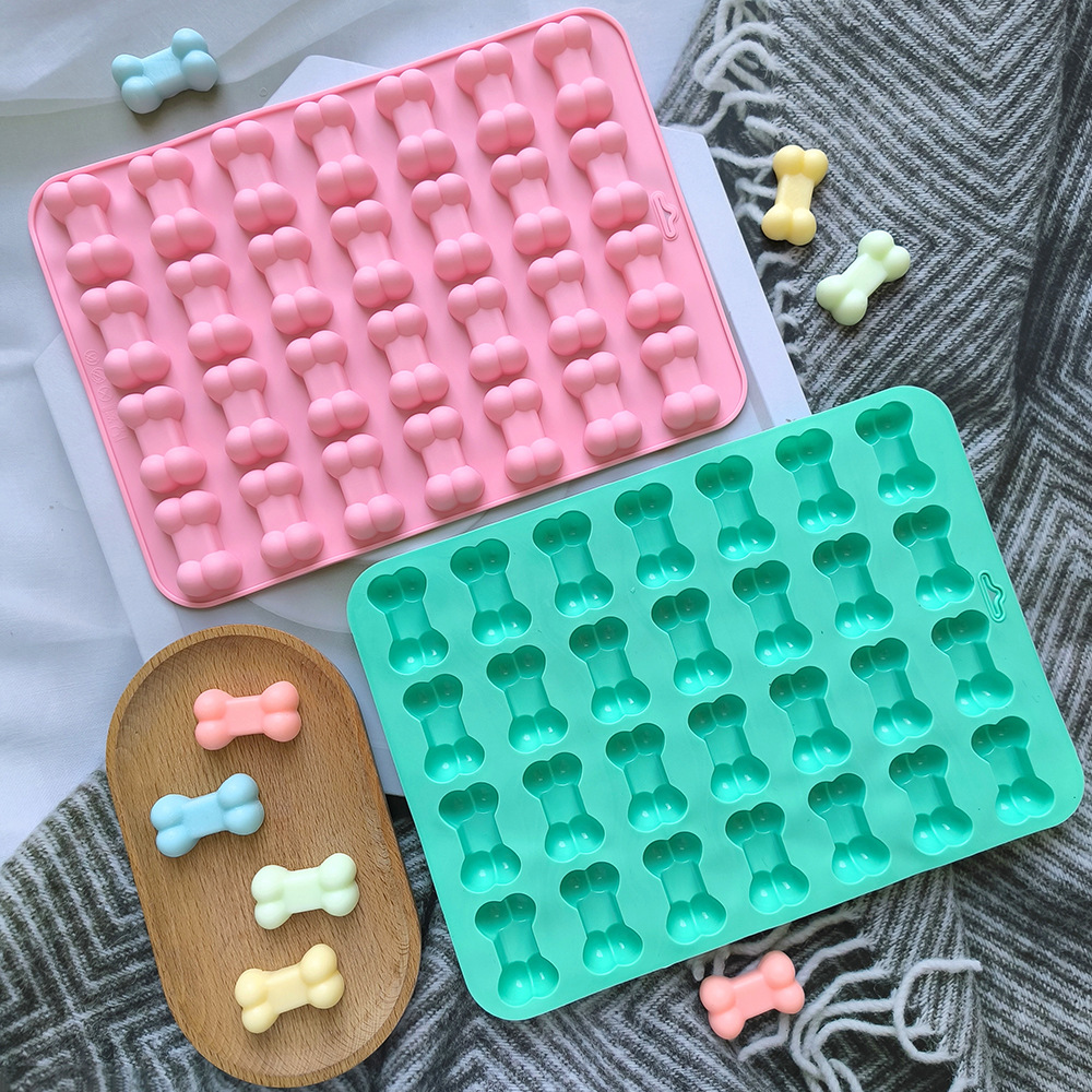 28 huesos de chocolate molde de silicona dulces pudín dulces molde de galletas molde de pastel molde de horneado 656