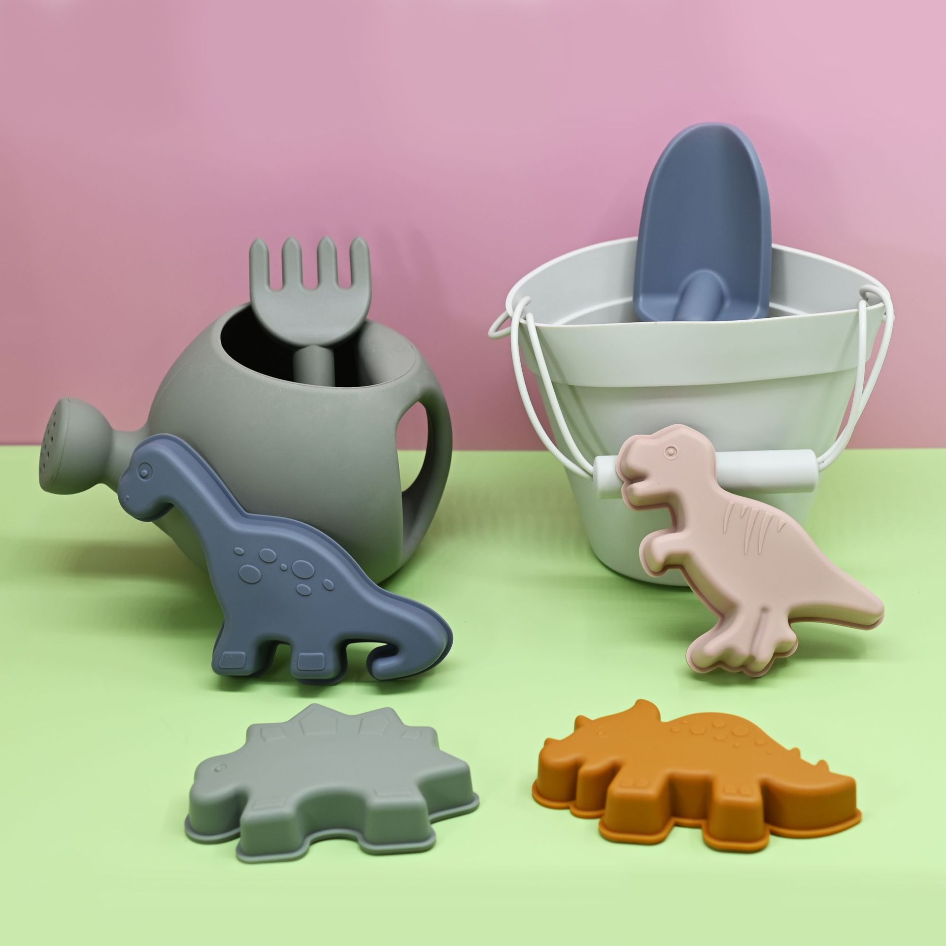 Juguetes de playa juguetes para niños coches arco iris dinosaurios mar de padres e hijos herramientas marinas para niños