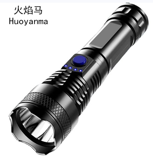 Cross-border imitation P50 retractable zoom bright flashlight LED power display 839 fixed focus bright flashlight portable
