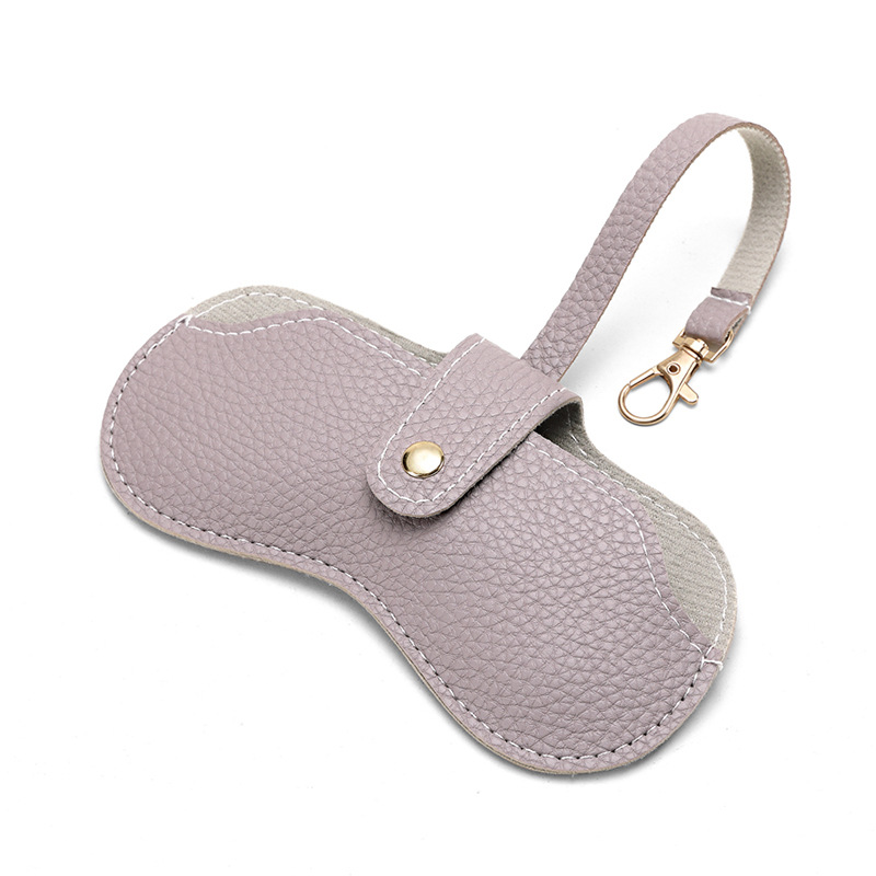 Caja de gafas de sol para la miopía retro bolsa de gafas de sol portátil caja de gafas de botón bolsa de almacenamiento de gafas de moda simple