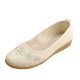 2022 Spring and Summer New Old Beijing Cloth Shoes 3cm Wedge Heel Beef Sole Chinese Style Simple Cloth Shoes Hanfu Shoes