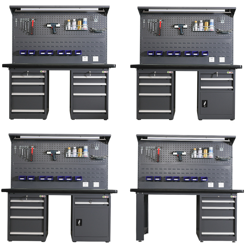重型防静电钳工工作台工厂车间流水线打包桌不锈钢实验维修操作台