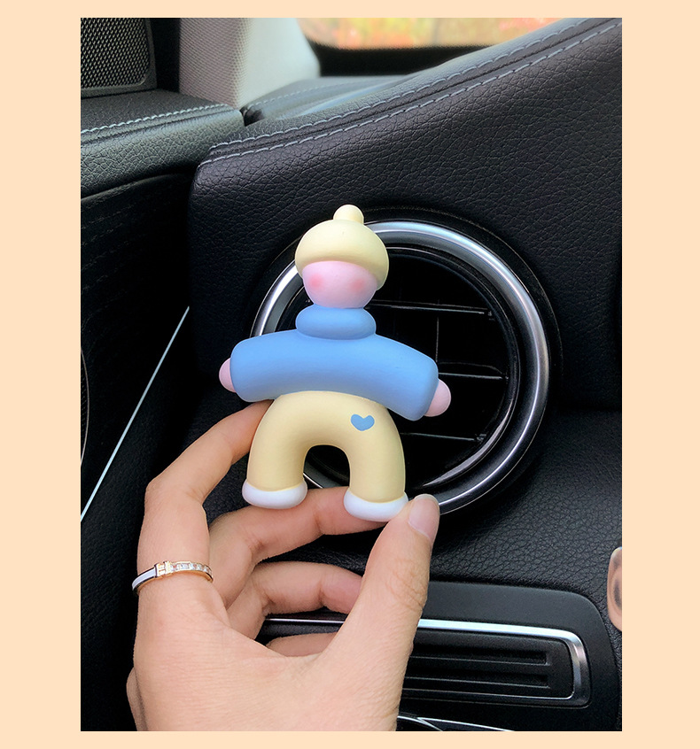 2025 New Villain Car Aromatherapy Car Perfume Air Vent Decoration Diffusing Stone Car Interior Ornament for Women