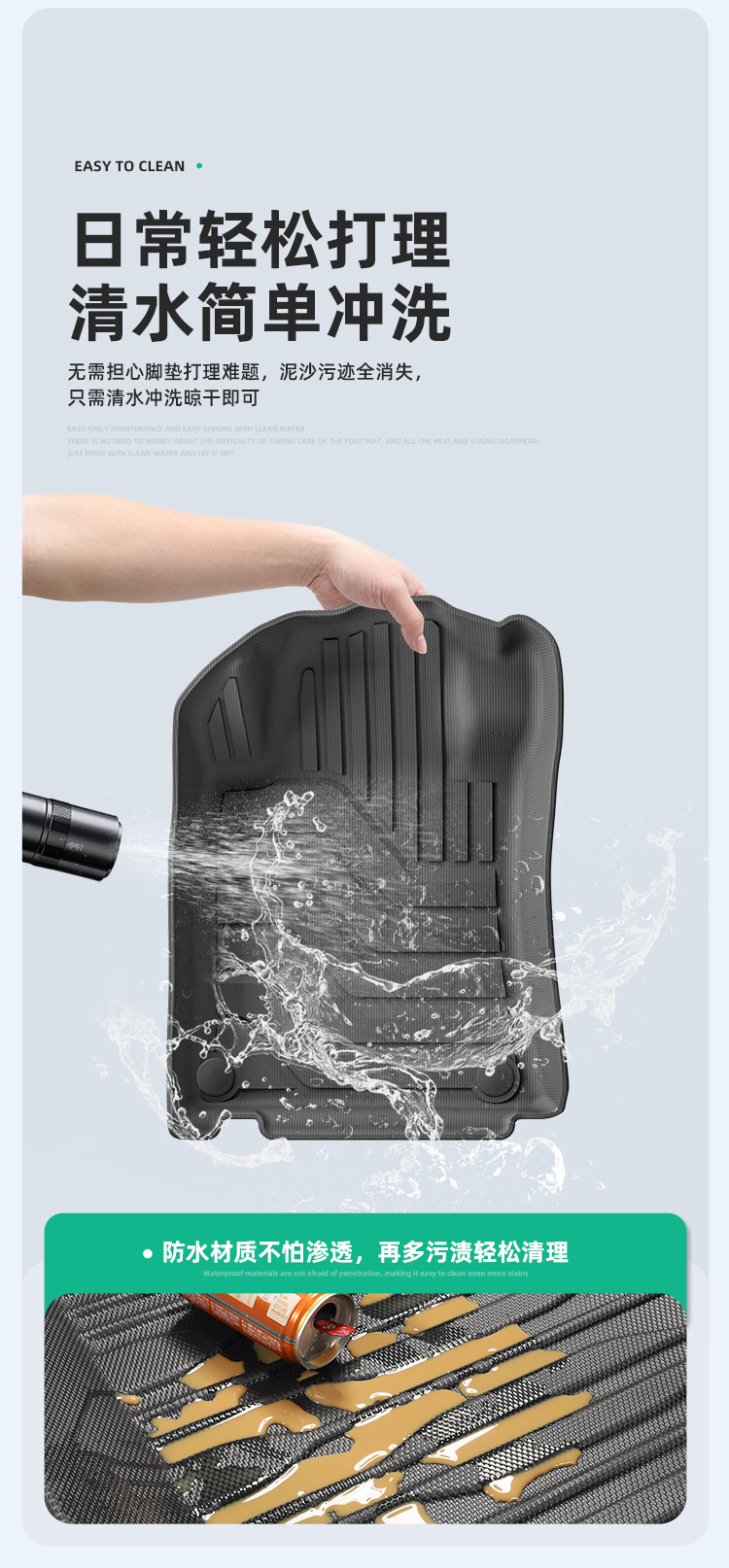 Suitable for 22-26 Models of Nissan Altima Car Floor Mats, Stain-Resistant, Fully Environmentally Friendly Tpe Floor Mats, Trunk Mat