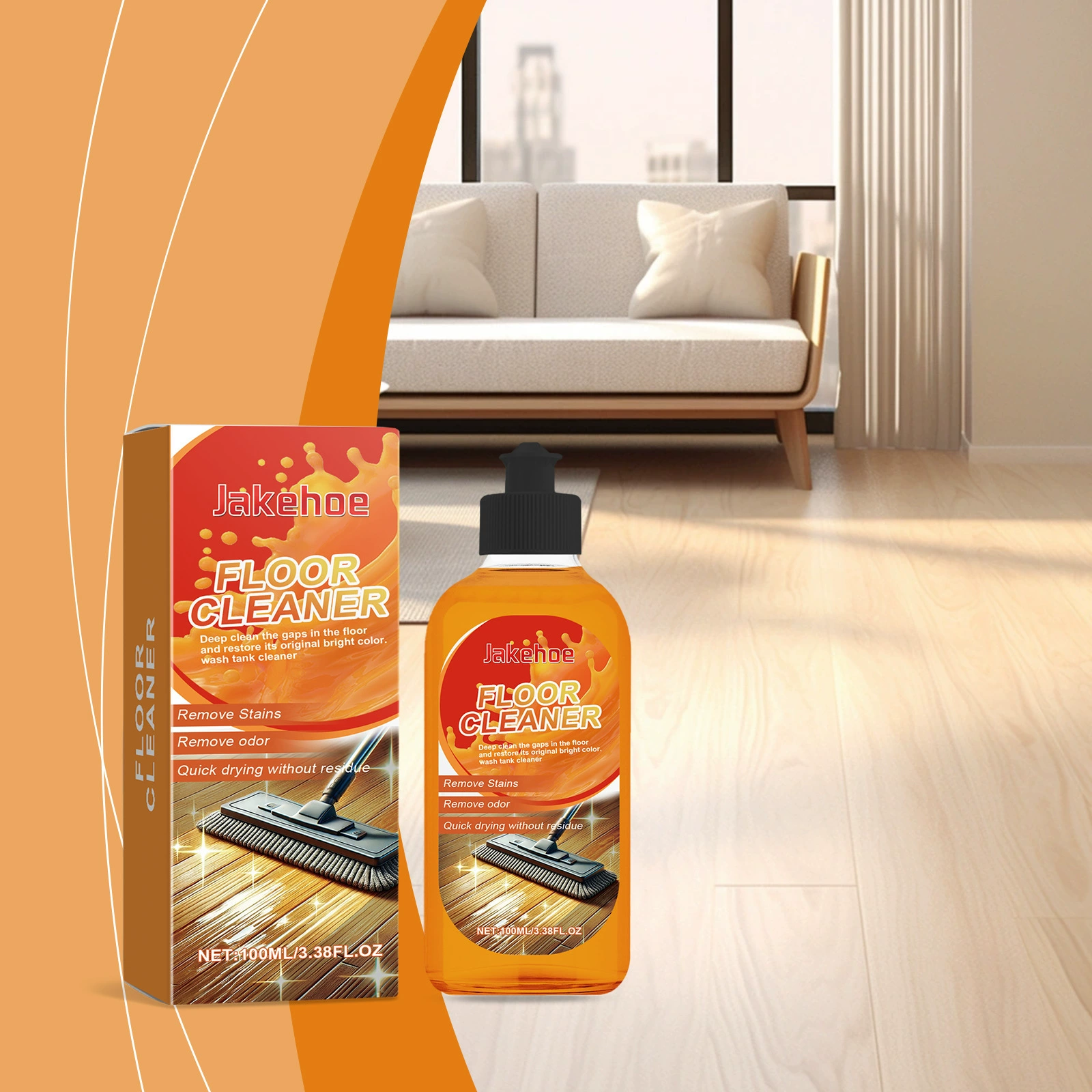 JAKEHOE средство для мытья полов, бытовая плитка для обеззараживания, удаления накипи, осветления и полировки плитки для пола