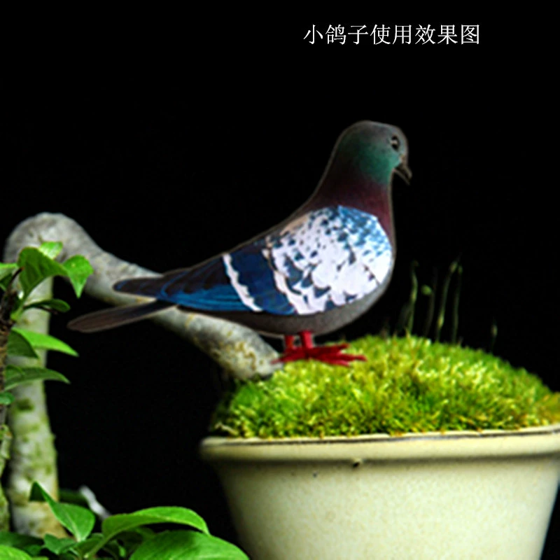 Модельная маленькая серая голубь-кукла Wild Pigeon Flower Pigeon Поддержка фотографии игрушечная реквизит 教学 aid 模拟 птица