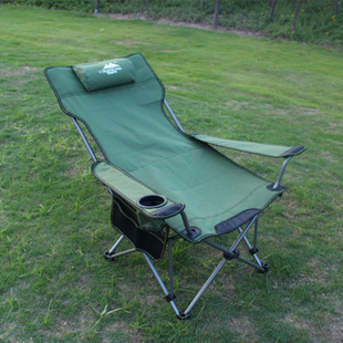 Outdoor Folding Chair, Fishing Chair, Portable Sitting and Lying Dual-Purpose Lounge Chair, Lunch Break Bed, Camping Beach Chair, Multi-Functional Lounge Chair Stool