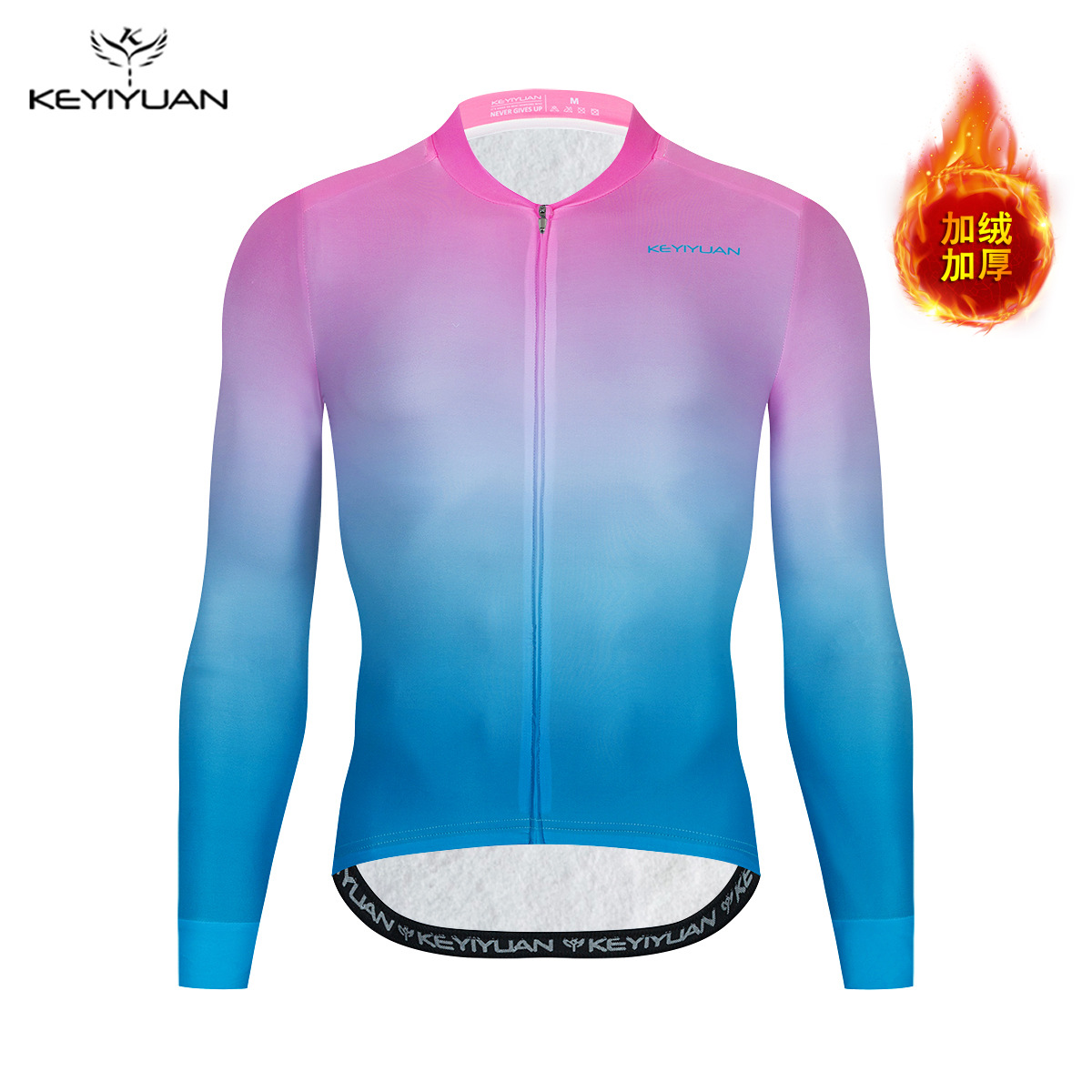 양털 가루 블루 그라디언트