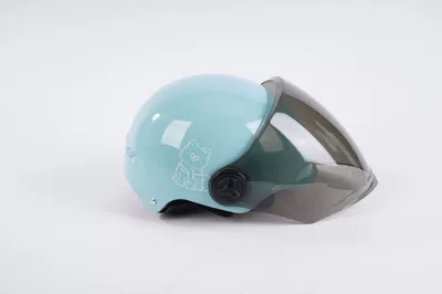 Motosiklet kaskı (dəbilqə) – Helmet - blue-brown-long-mirror-3c-certification