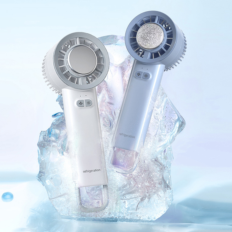 Ventilador de mano portátil y mini con semiconductor y enfriamiento de hielo, USB, ideal para oficina, regalo, venta caliente