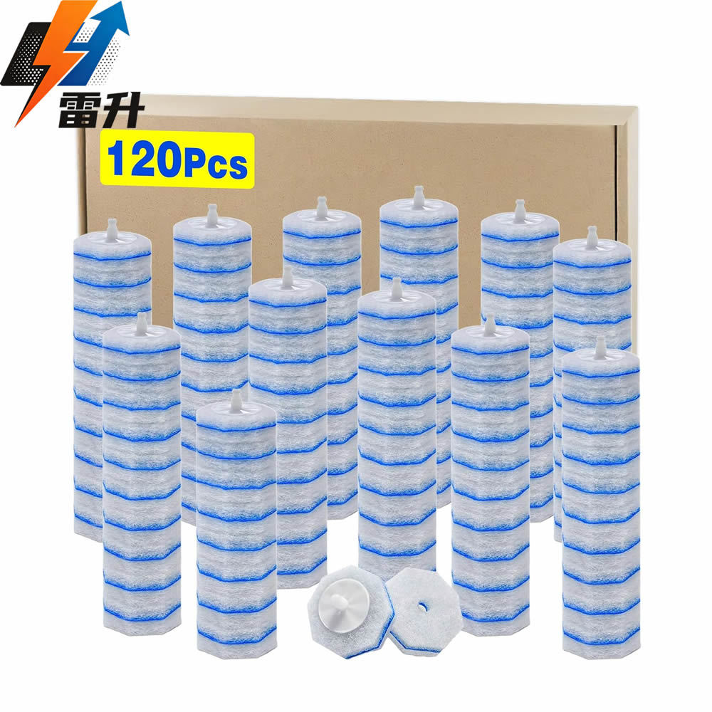 Leisheng Cross-Border Wholesale Amazon Disposable Toilet Brush Replacement Head Compatible Set Clorox with Base