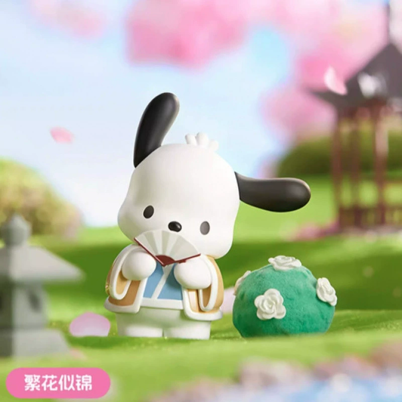 Десктопные слепые фигурки Sanrio New Rhyme Flower Appreciation Series, коллекция 2–6 шт.
