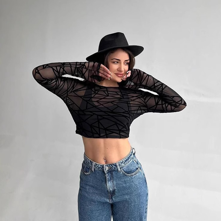 European and American women's Amazon sexy cross-border flocking