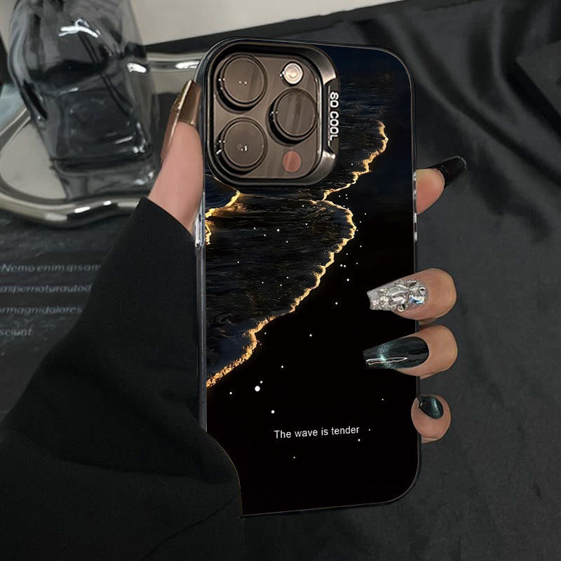 Fluorescent Wave Mobile Phone Case for Apple 16Pro iphone15plus Fashion 14Pro Max Cool 13 Hard X