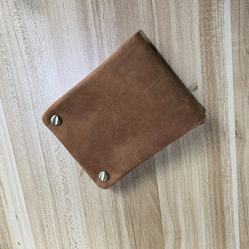 Factory wholesale crazy horse leather wallet short horizontal genuine leather coin purse retro casual head layer cowhide buckle wallet