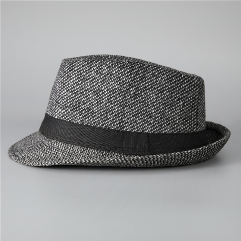 Hommes De Base Style Simple Couleur Unie Grand Avant-toit Chapeau Fédora display picture 1