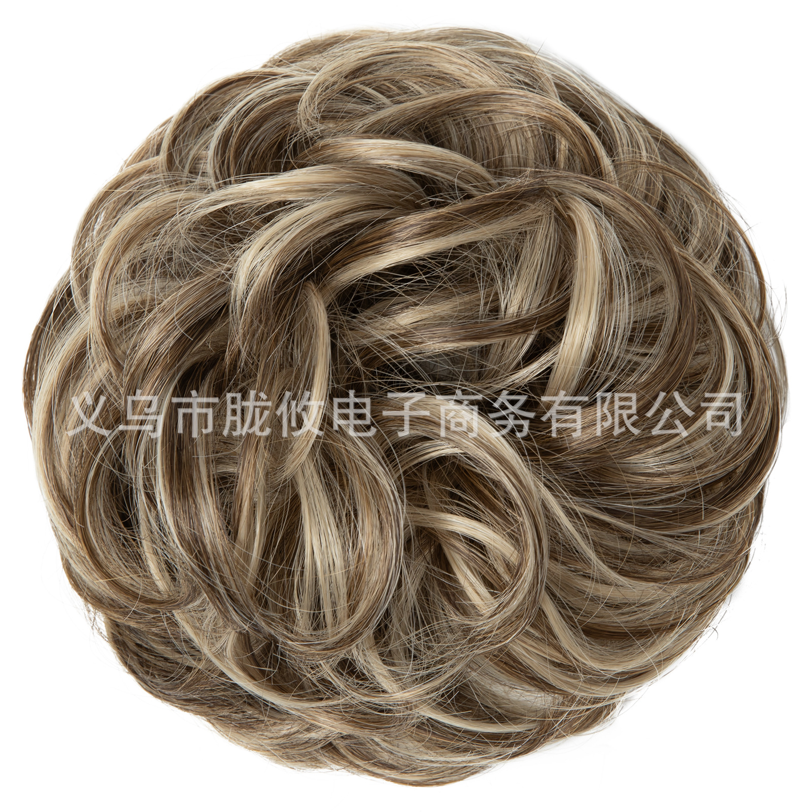 Moño de Cabello Sintético para Mujer de Fibra de Alta Temperatura, Efecto Natural