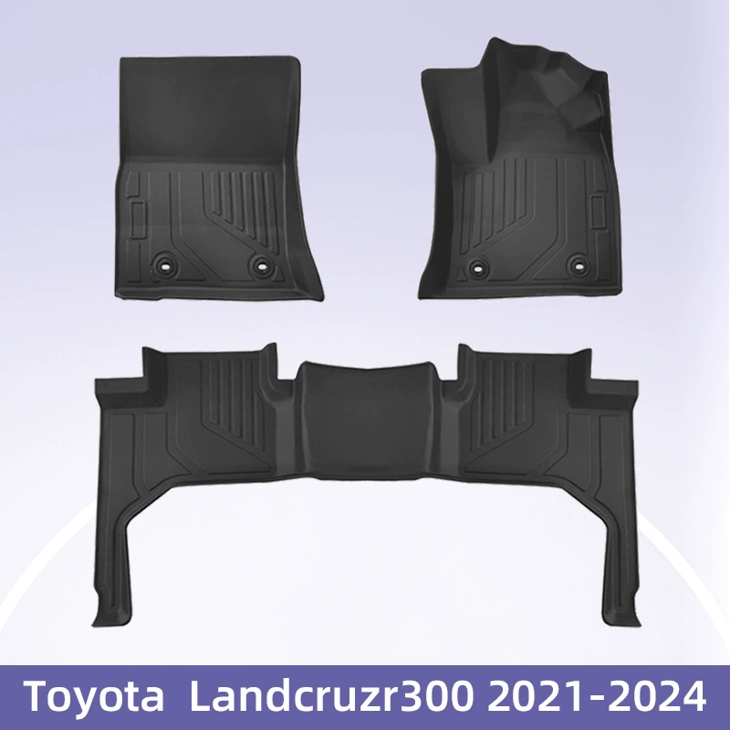 Для Toyota ToyotaLandcruzr300 топлива 2021-2024 Правый руль 3D 24/7 TPE ножки