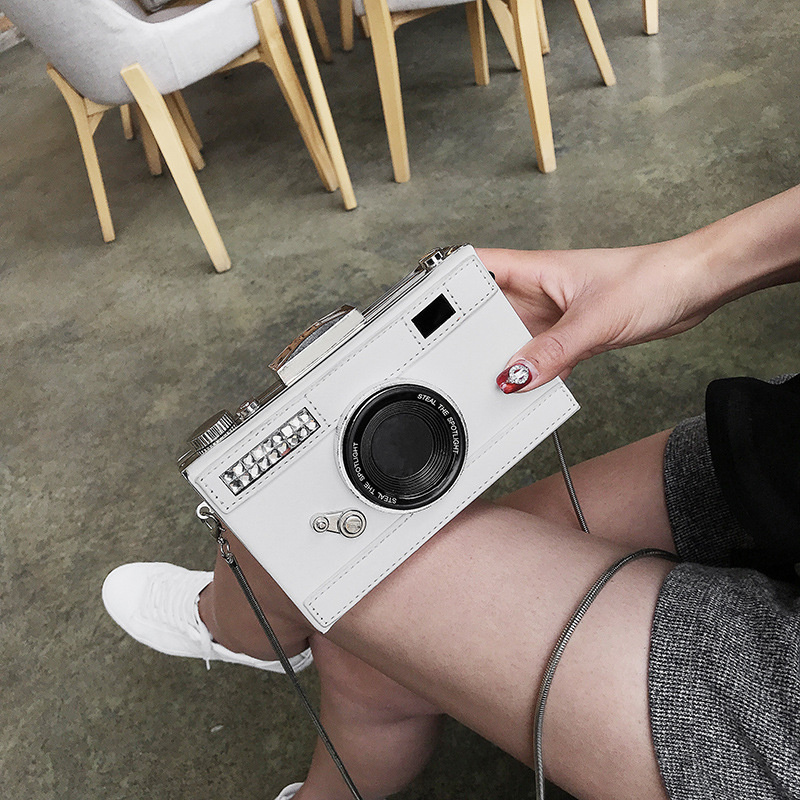 (2개) 대외 무역 도매 가을과 겨울 새로운 한국 스타일 창조적 인 카메라 가방 패션 서리 어깨 메신저 가방 복고풍 여성 가방