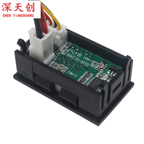 DC0-100V/10A 50A 100A LED DC Dual-Display Digital Current and Voltage Meter Digital Head