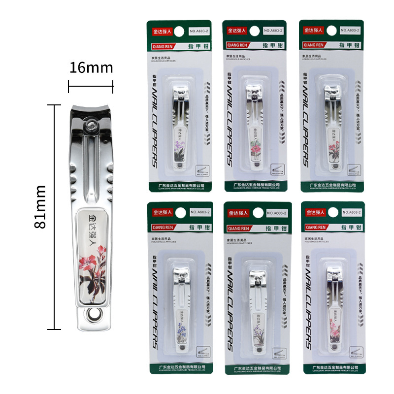 Cortaúñas planas grandes con lima Cortaúñas de acero inoxidable Cortaúñas biseladas Cortador de reparación Cortador de pedicura