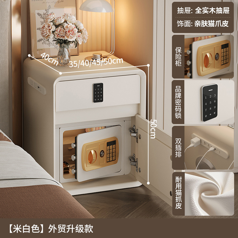 Smart cabecera caja fuerte en todo 2025 nuevo dormitorio con cerradura nicho de diseño pequeño armario de cabecera