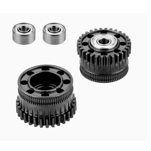 Chuangxiang 3D Printer Accessories K2 Plus Hardened Steel Nickel-Plated Nano-Coated Double Gear Extrusion Wheel Kit