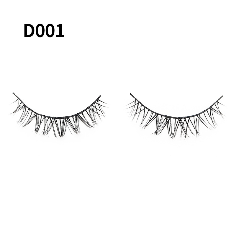 Lady Solid Color Artificial Fiber False Eyelashes 1 Set display picture 2