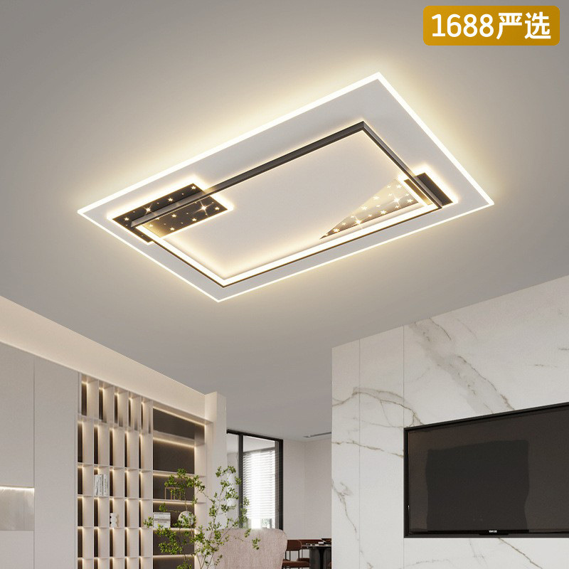 [Selección estricta] 2025 nueva lámpara de sala de estar LED lámpara de techo red roja moderna y simple lámpara de dormitorio