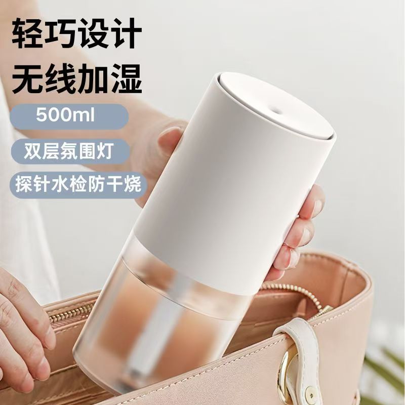 跨境桌面加湿器1.5L双喷大雾量usb充电静音家用空气净化加湿器|undefined