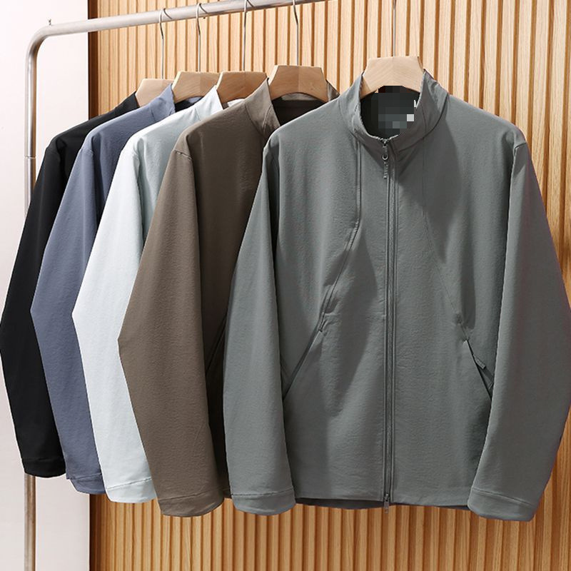 Lt Series All-Weather Windproof and Waterproof Full-Body Laminated 3D Cut Men's Stand-Collar Softshell Jacket
