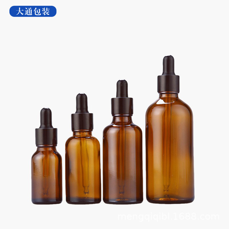10ml茶色精油瓶分装瓶15ml滚珠滴管瓶20ml玻璃精华液化妆品圆瓶子|undefined
