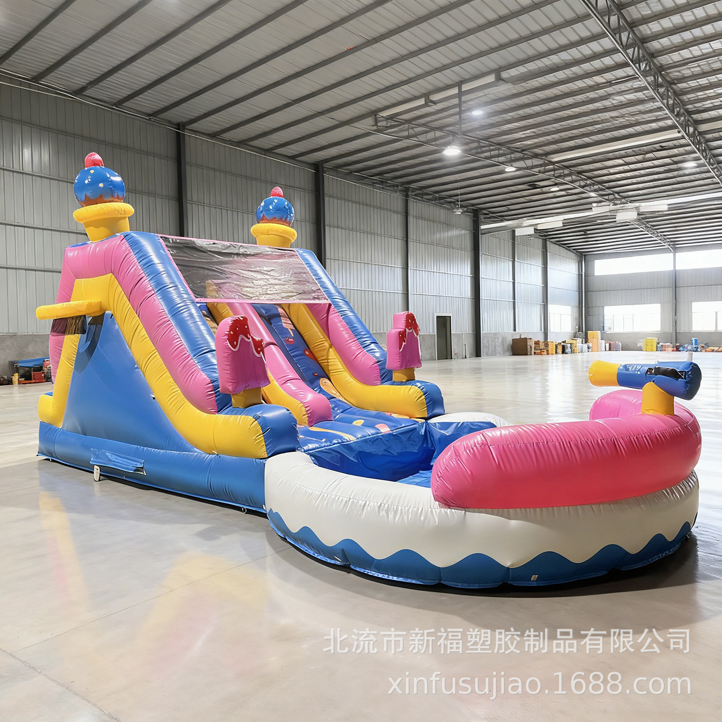 Cama de trampolín de agua infláble para niños fuera del hogar, castillo infláble para gran parque de atracciones infláble cama de trampolín